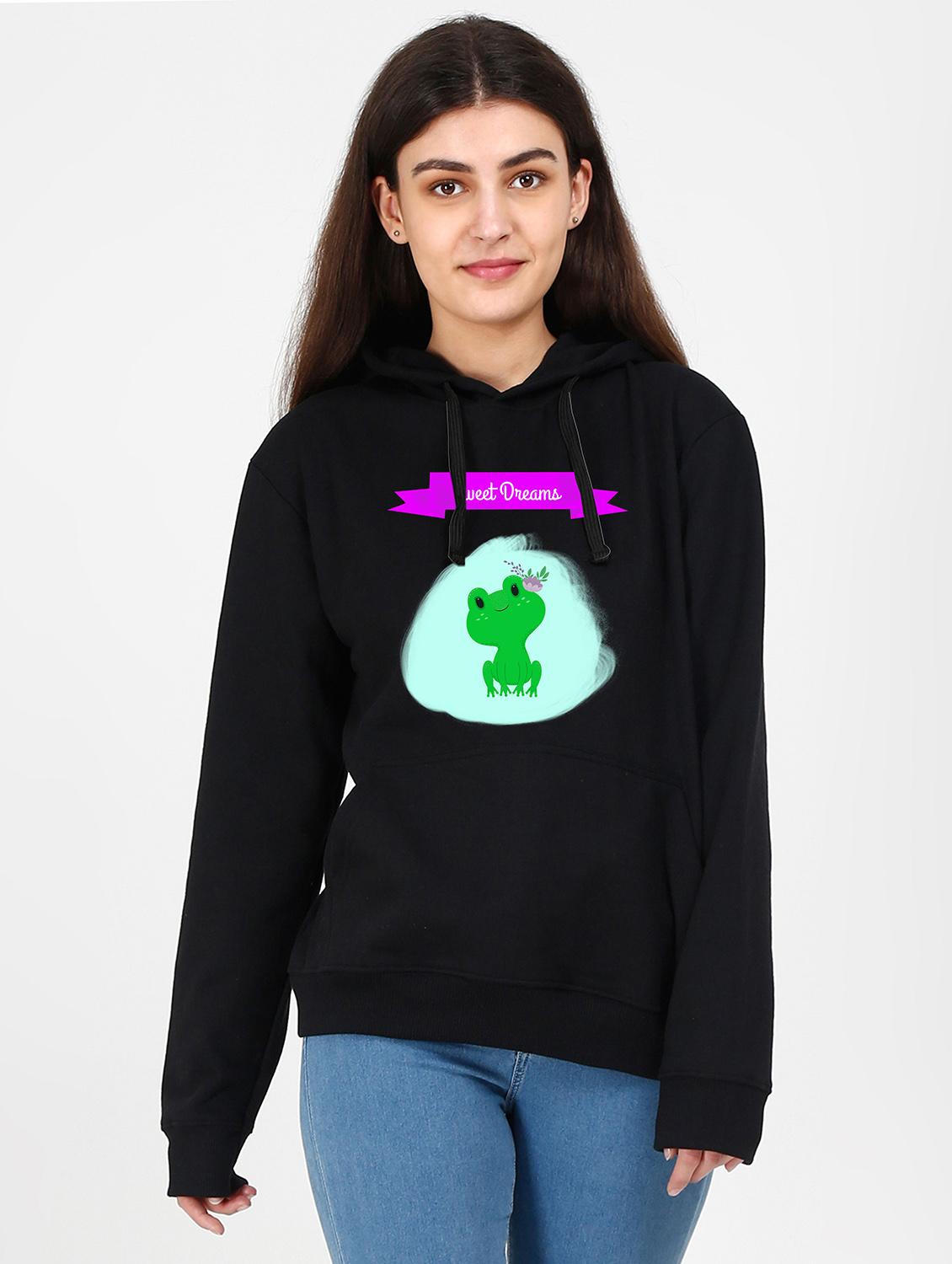hooded neck graphic sweatshirt - 17972911 - Zoom Image - 0