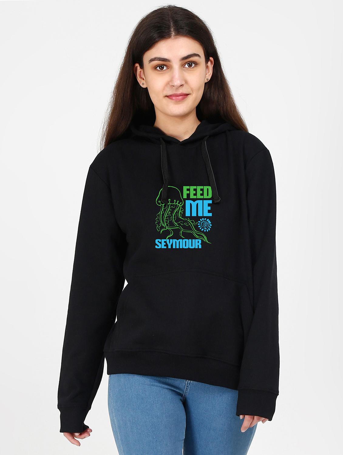 hooded neck graphic sweatshirt - 17972964 -  Zoom Image - 0
