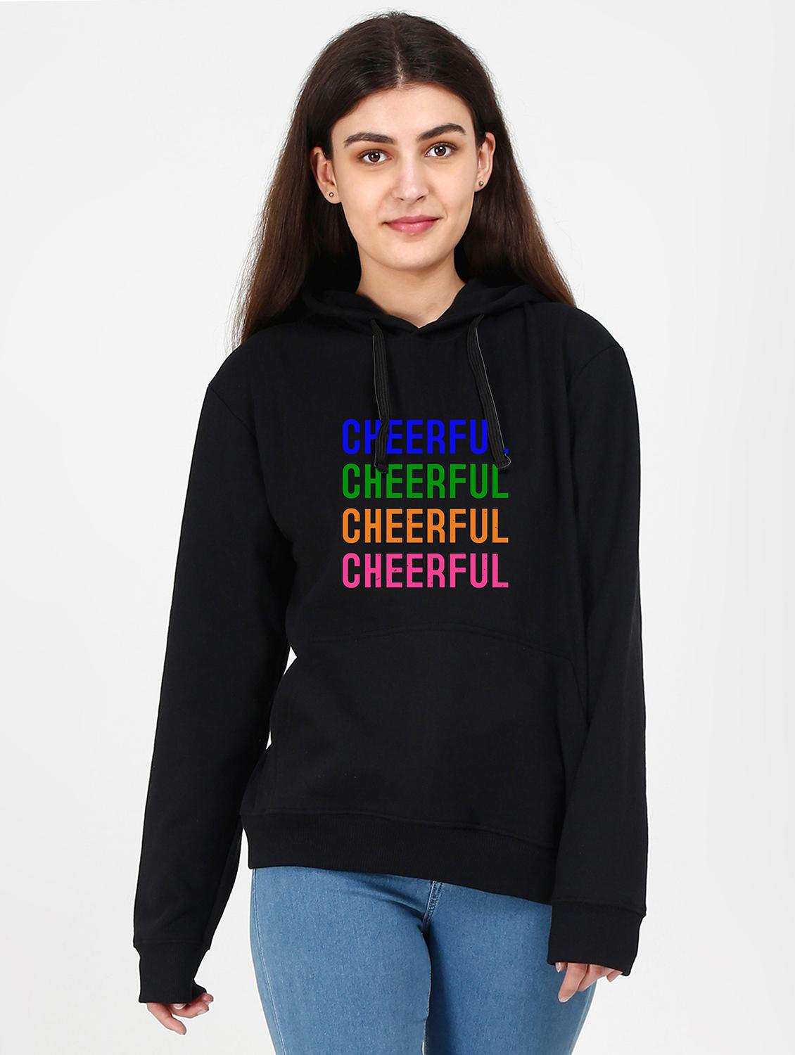 hooded neck graphic sweatshirt - 17972975 -  Zoom Image - 0
