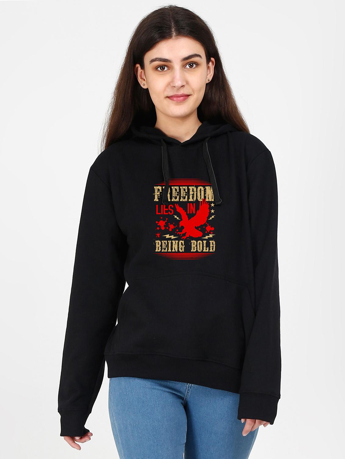 hooded neck graphic sweatshirt - 17972981 - Zoom Image - 0