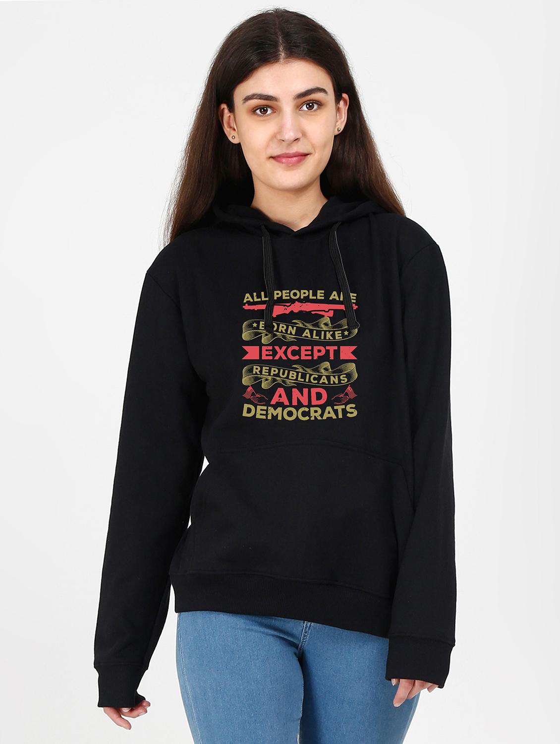 hooded neck graphic sweatshirt - 17972988 -  Zoom Image - 0