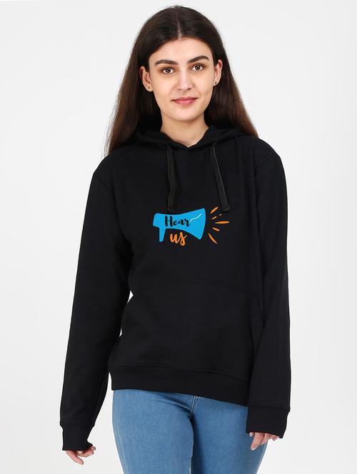 hooded neck graphic sweatshirt - 17972999 - Standard Image - 0