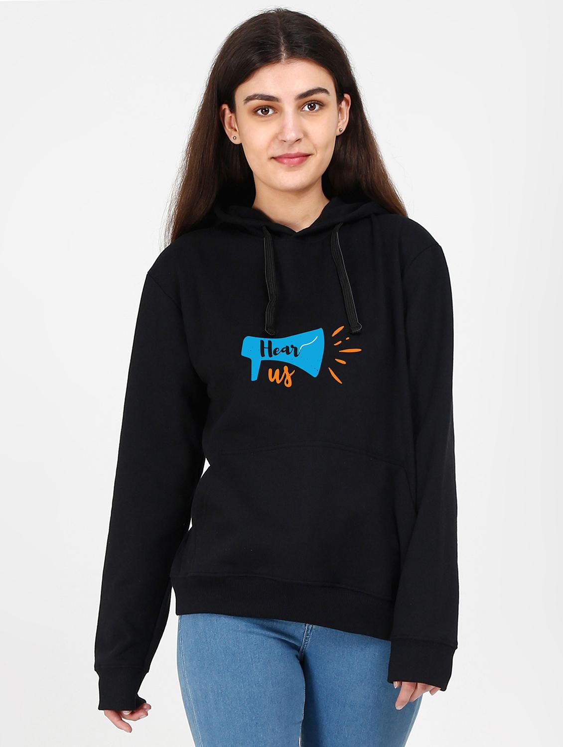 hooded neck graphic sweatshirt - 17972999 - Zoom Image - 0