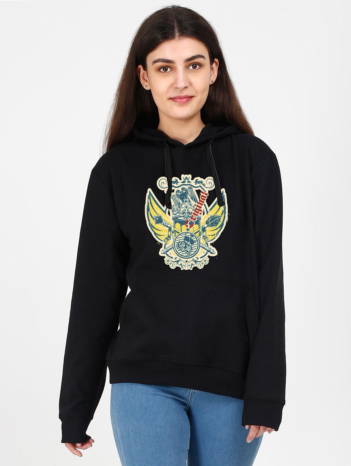 hooded neck graphic sweatshirt - 17973044 - Zoom Image - 0
