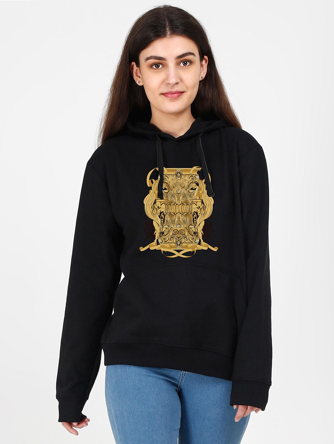 hooded neck graphic sweatshirt - 17973055 -  Zoom Image - 0