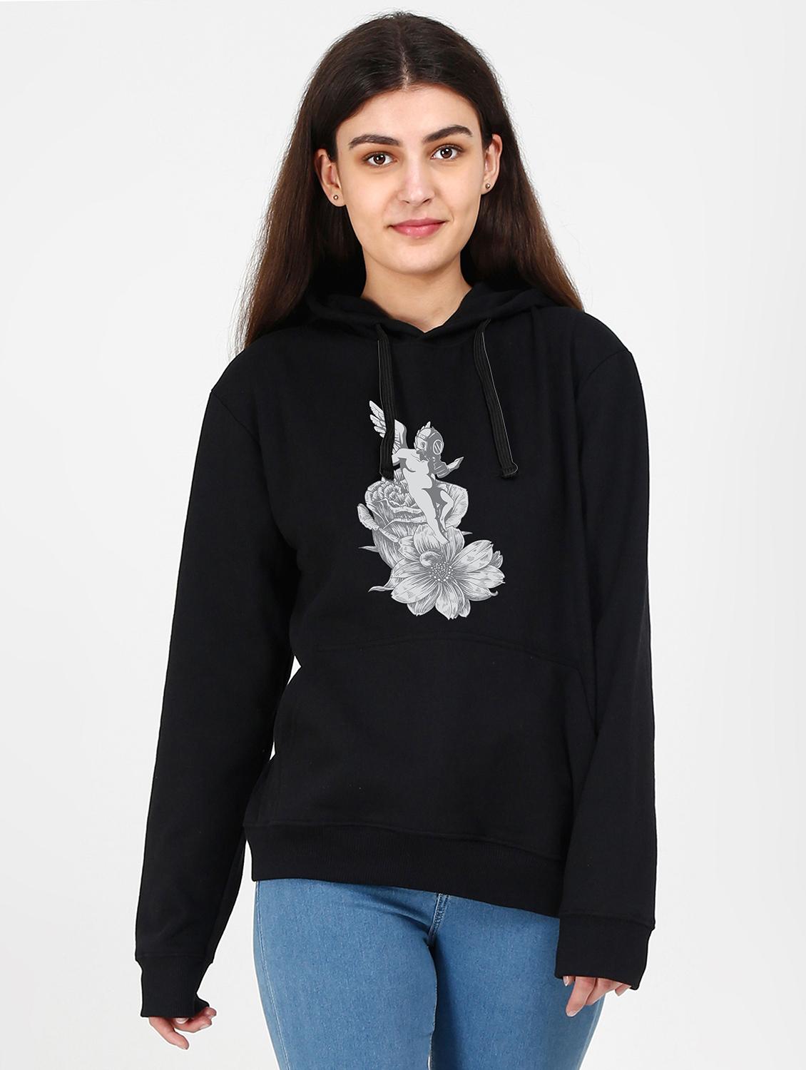 hooded neck graphic sweatshirt - 17973060 -  Zoom Image - 0