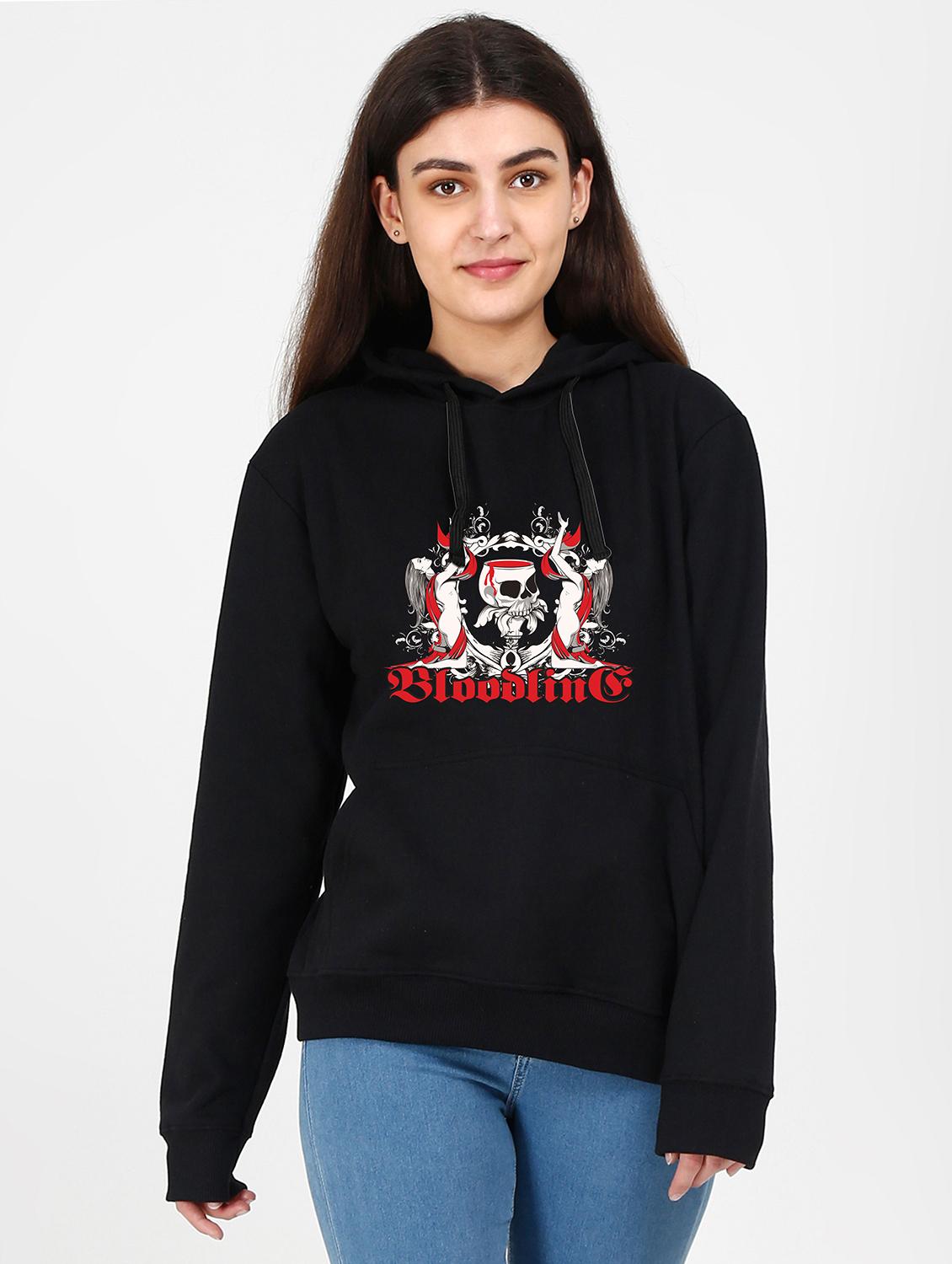 hooded neck graphic sweatshirt - 17973068 -  Zoom Image - 0