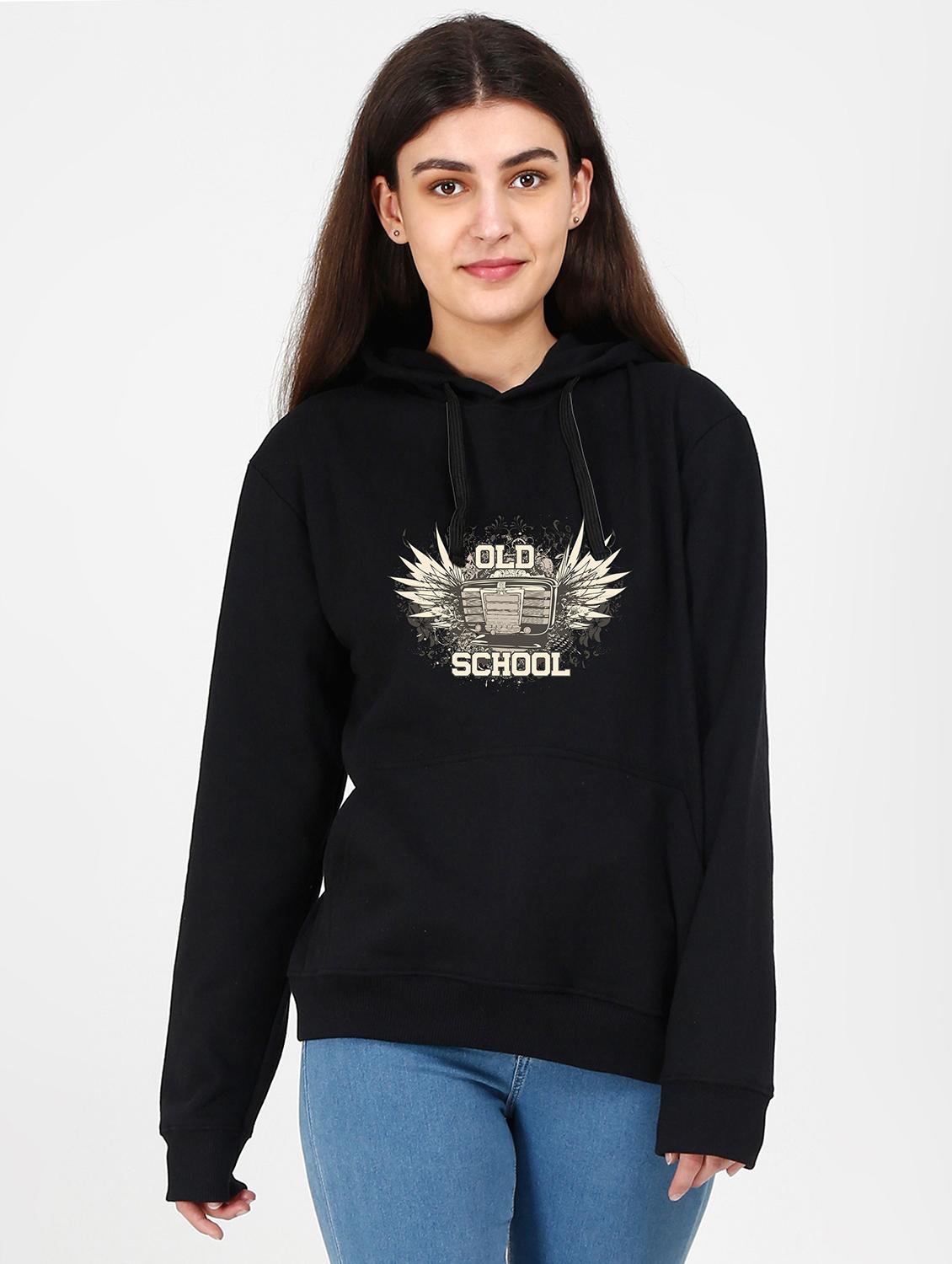 hooded neck graphic sweatshirt - 17973070 - Zoom Image - 0