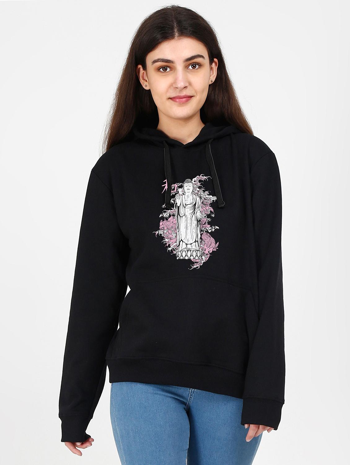 hooded neck graphic sweatshirt - 17973073 -  Zoom Image - 0
