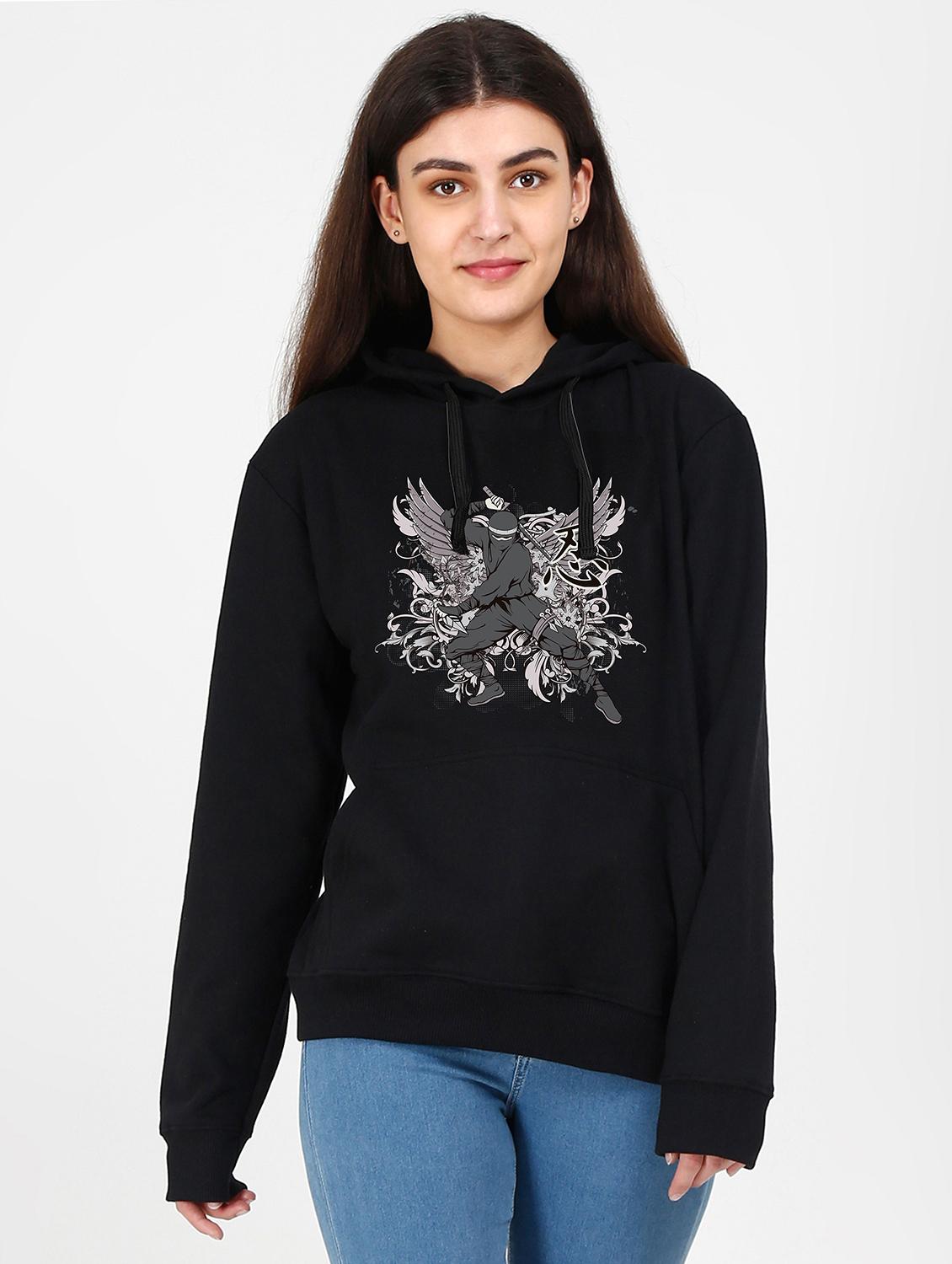 hooded neck graphic sweatshirt - 17973077 -  Zoom Image - 0