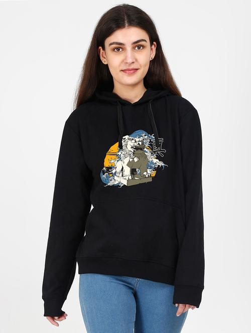 hooded neck graphic sweatshirt - 17973079 -  Standard Image - 0