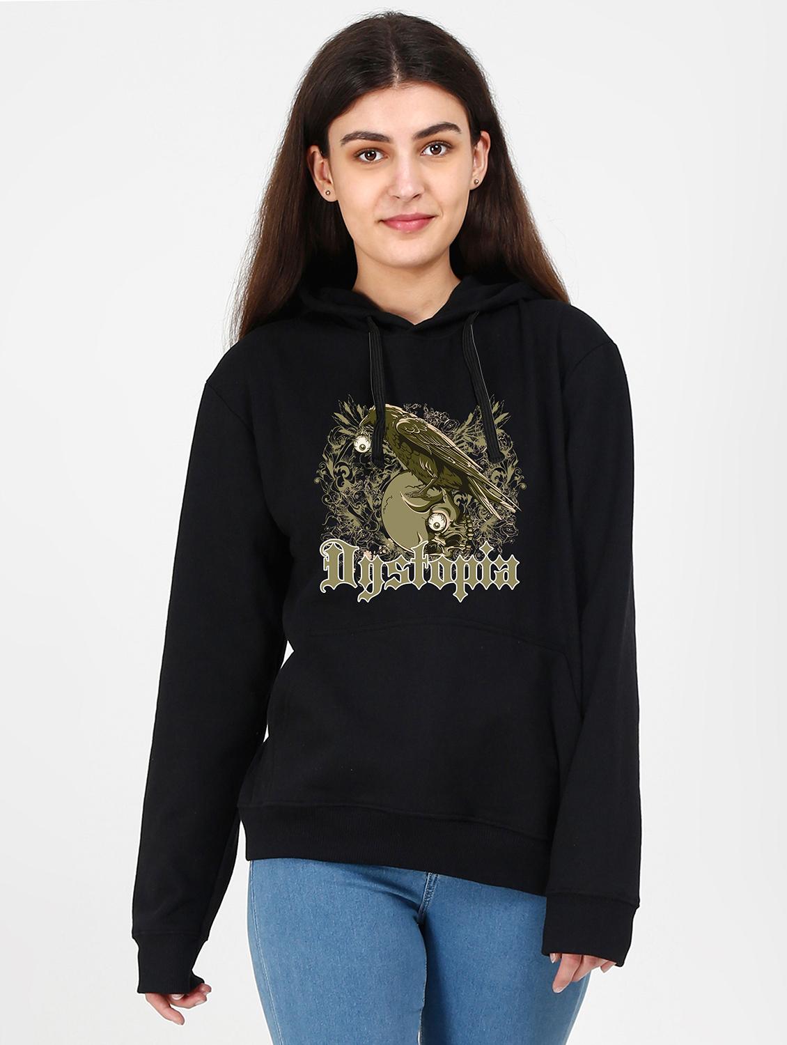 hooded neck graphic sweatshirt - 17973087 -  Zoom Image - 0