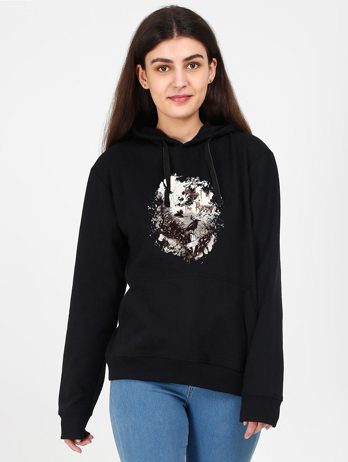 hooded neck graphic sweatshirt - 17973091 - Zoom Image - 0