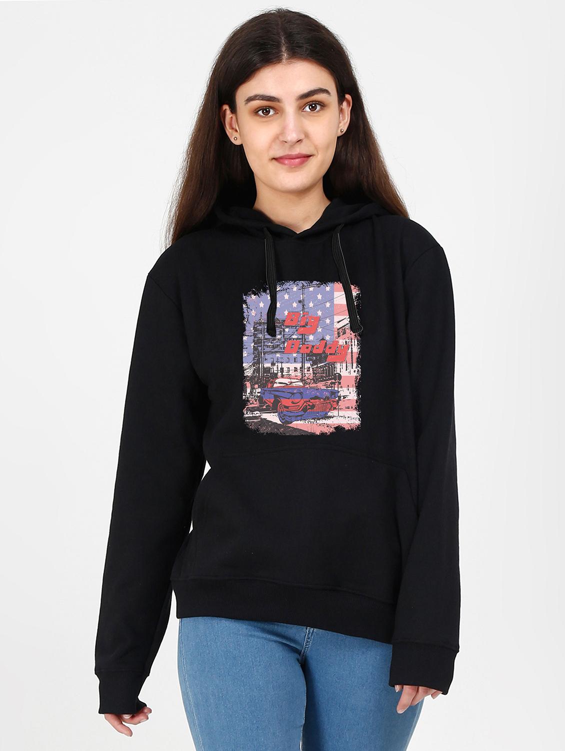 hooded neck graphic sweatshirt - 17973096 - Zoom Image - 0