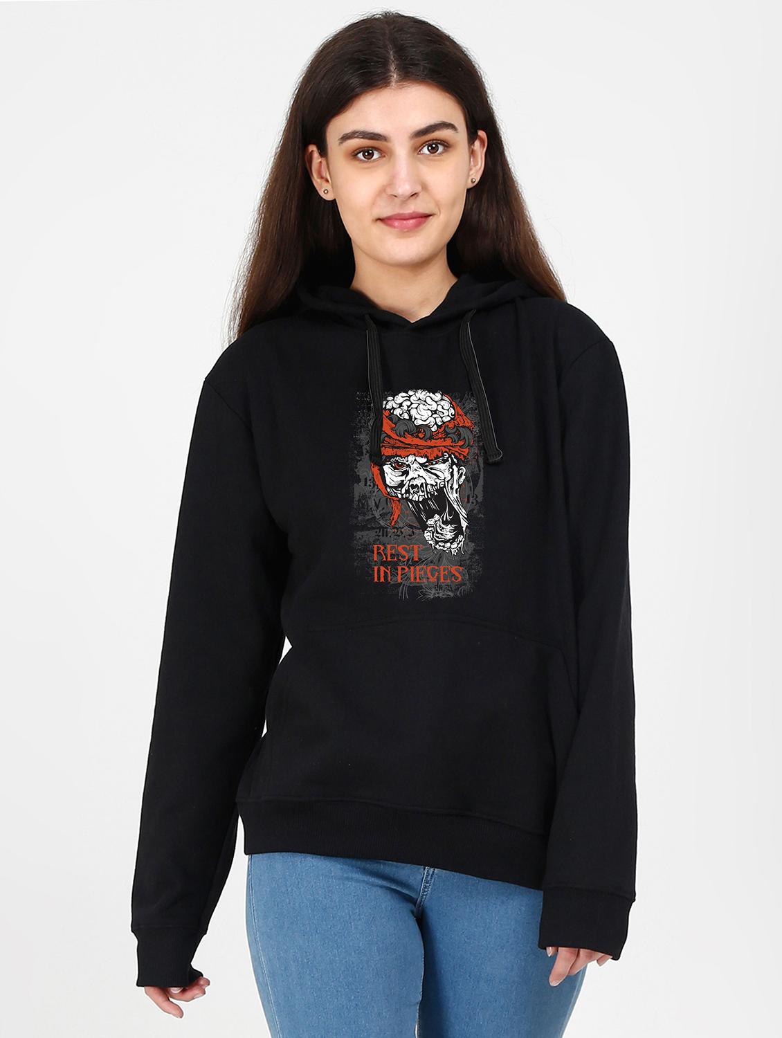hooded neck graphic sweatshirt - 17973116 - Zoom Image - 0