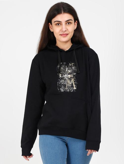 hooded neck graphic sweatshirt - 17973121 - Standard Image - 0