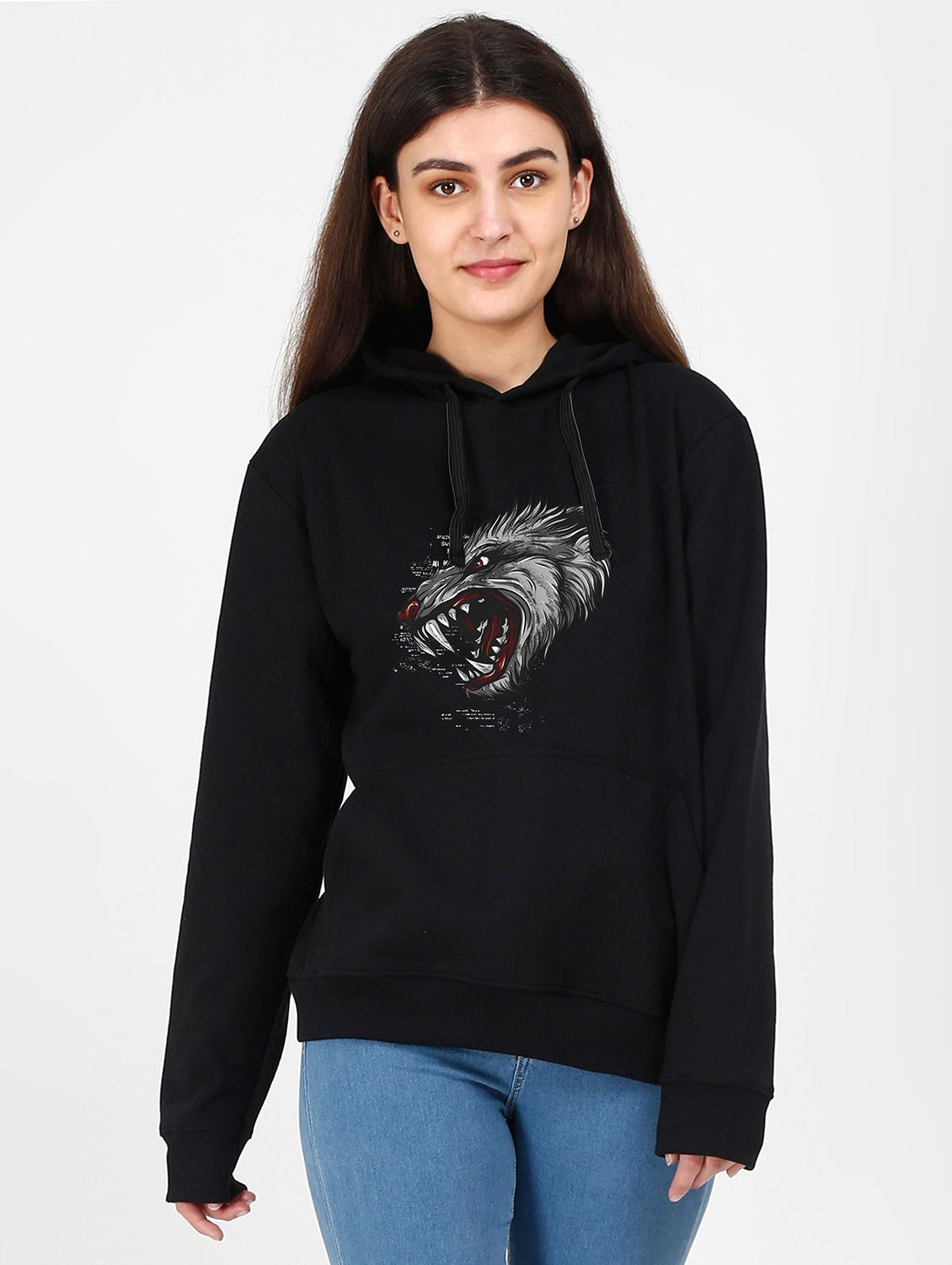 hooded neck graphic sweatshirt - 17973130 - Zoom Image - 0