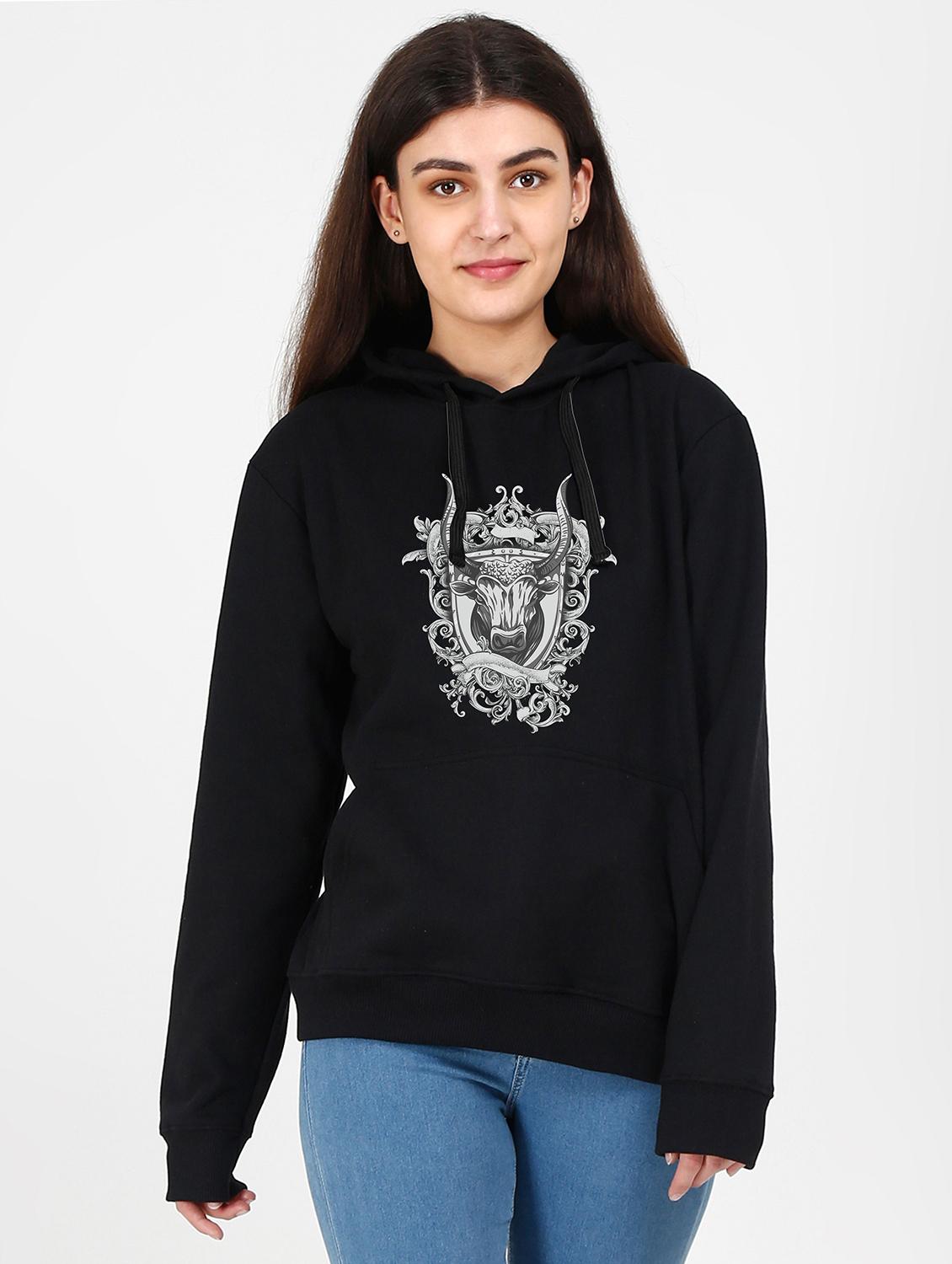 hooded neck graphic sweatshirt - 17973133 - Zoom Image - 0