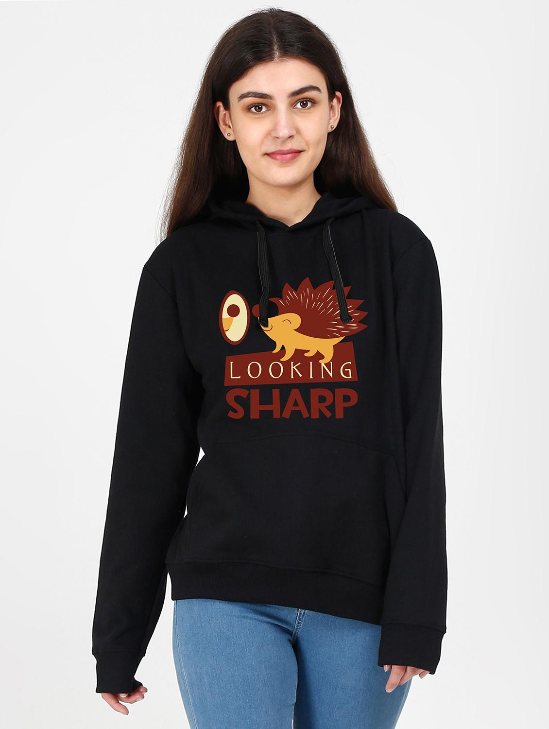 hooded neck graphic sweatshirt - 17973144 - Zoom Image - 0