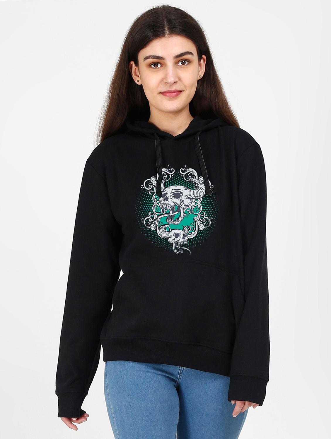hooded neck graphic sweatshirt - 17973152 - Zoom Image - 0