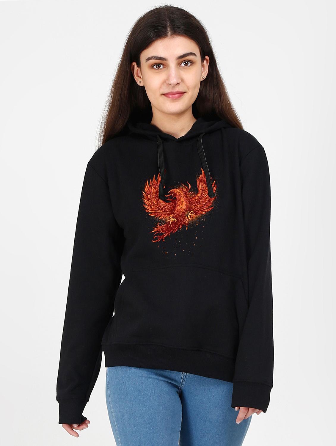 hooded neck graphic sweatshirt - 17973184 - Zoom Image - 0