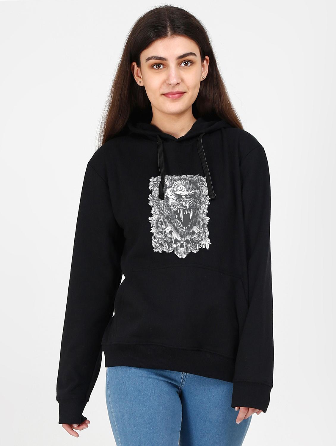 hooded neck graphic sweatshirt - 17973186 - Zoom Image - 0