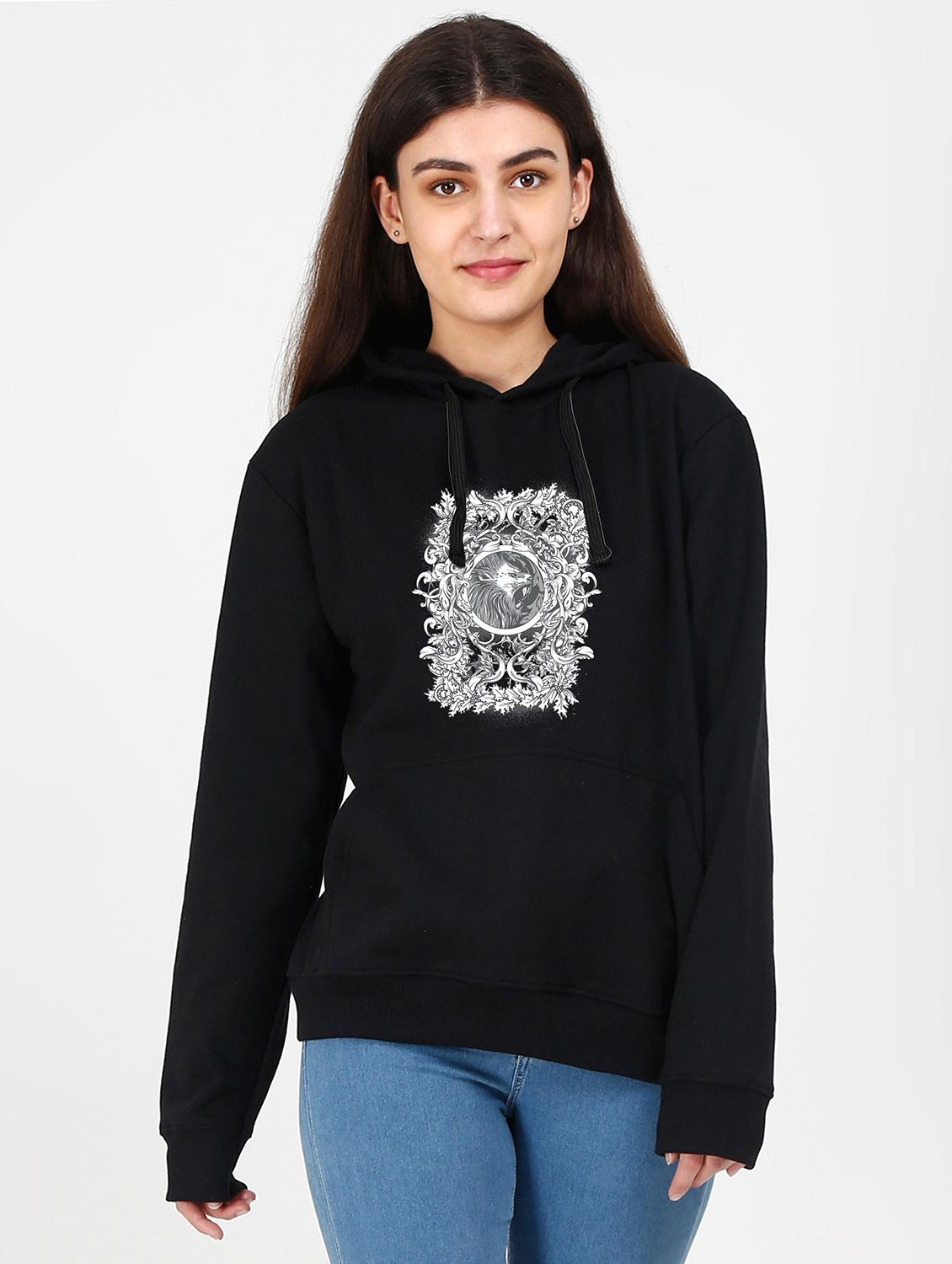 hooded neck graphic sweatshirt - 17973187 - Zoom Image - 0