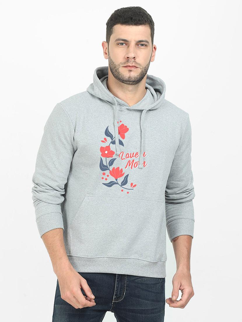 grey printed sweatshirt - 17973722 -  Zoom Image - 0