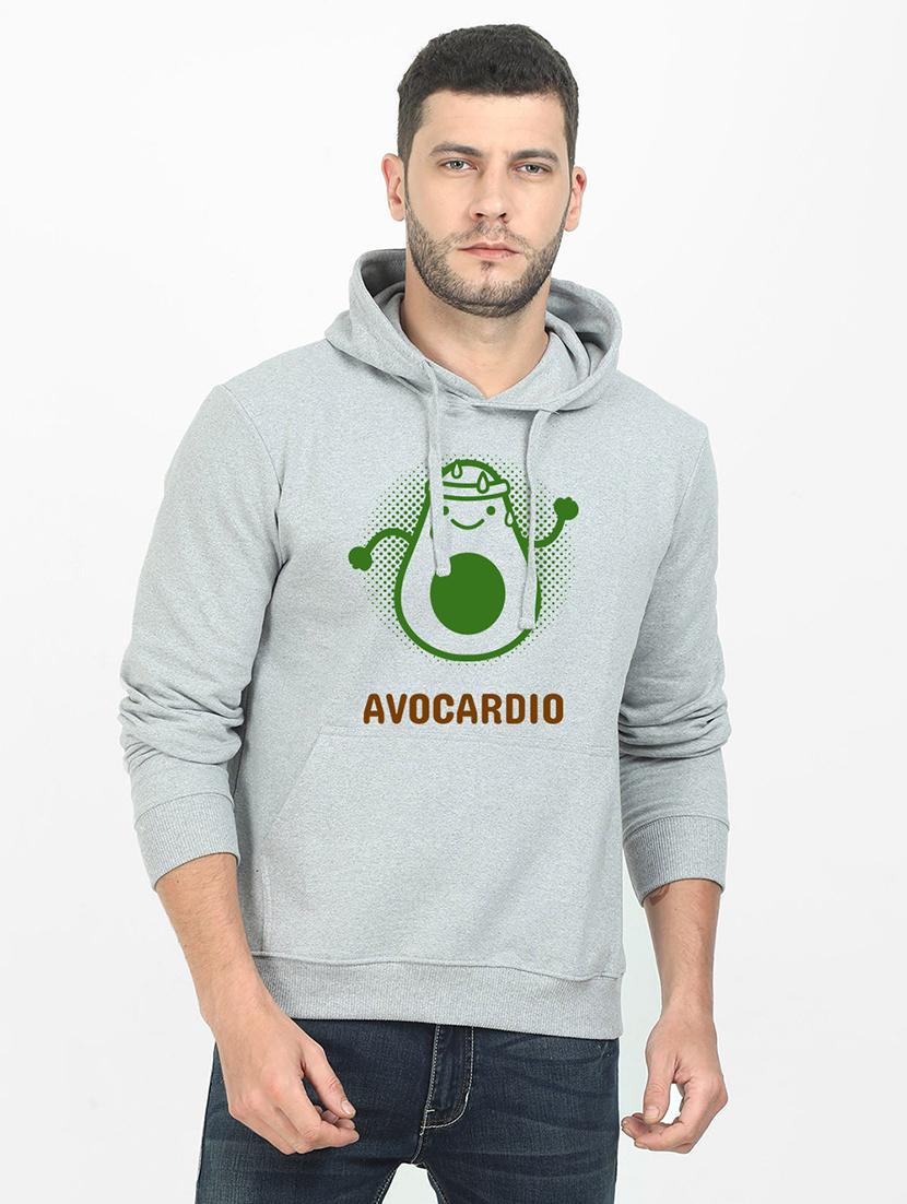 grey printed sweatshirt - 17973735 -  Zoom Image - 0