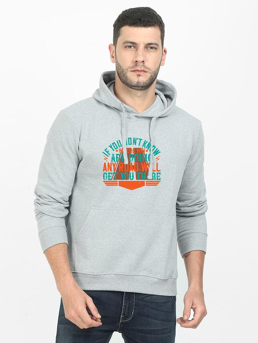 grey printed sweatshirt - 17973869 -  Zoom Image - 0