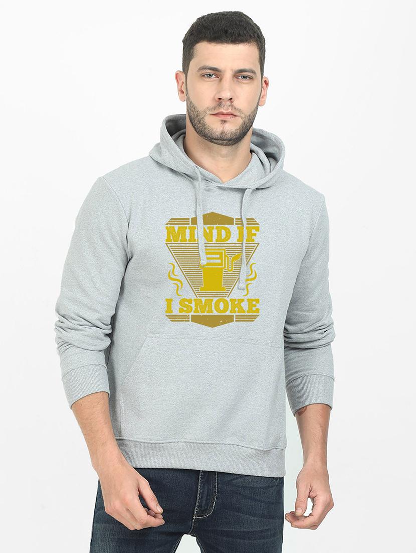 grey printed sweatshirt - 17973895 - Zoom Image - 0