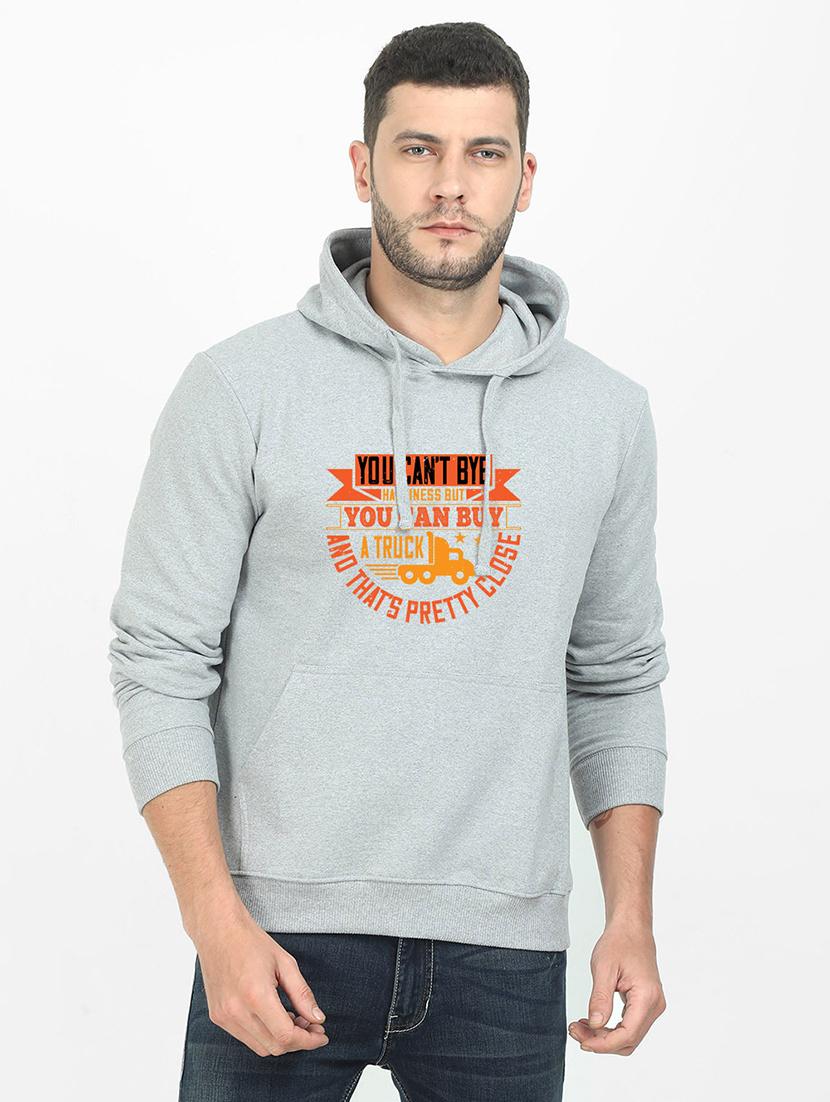 grey printed sweatshirt - 17973959 -  Zoom Image - 0