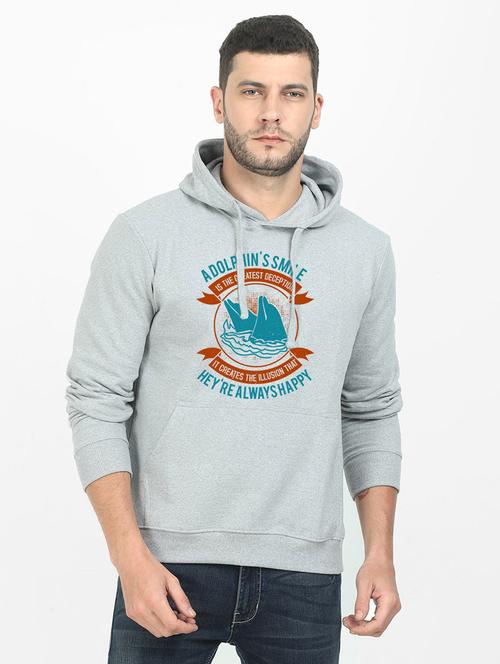 grey printed sweatshirt - 17973993 -  Standard Image - 0