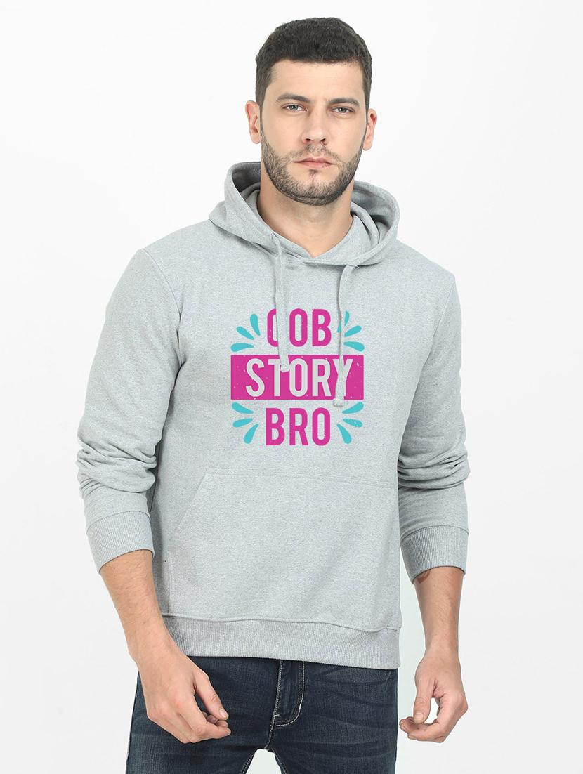 grey printed sweatshirt - 17974045 - Zoom Image - 0
