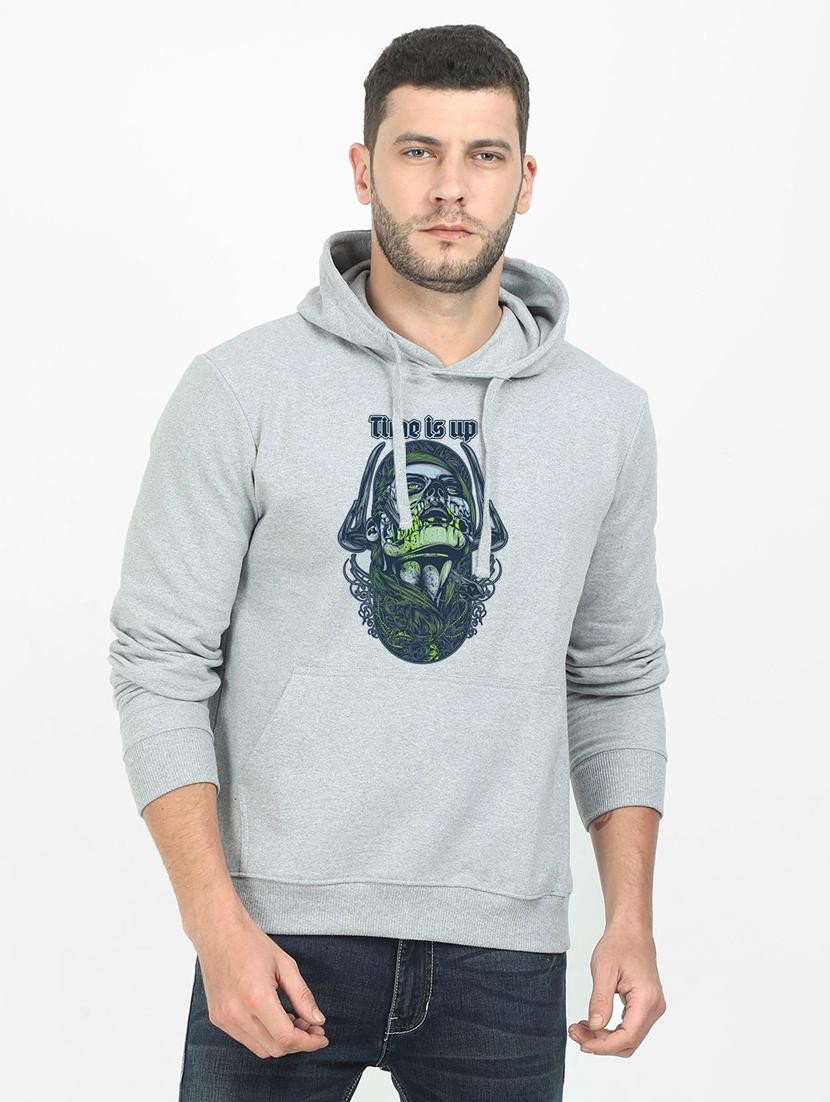 grey printed sweatshirt - 17974065 -  Zoom Image - 0