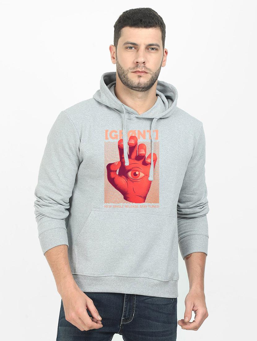 grey printed sweatshirt - 17974090 - Zoom Image - 0