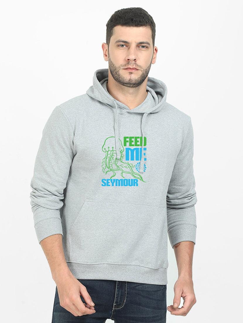 grey printed sweatshirt - 17974108 - Zoom Image - 0