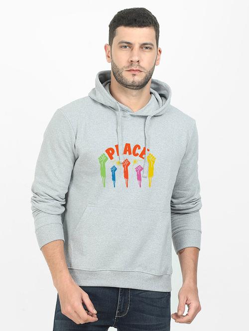 grey printed sweatshirt - 17974142 - Standard Image - 0