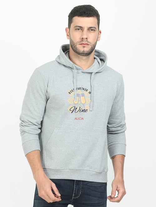 grey printed sweatshirt - 17974144 -  Standard Image - 0