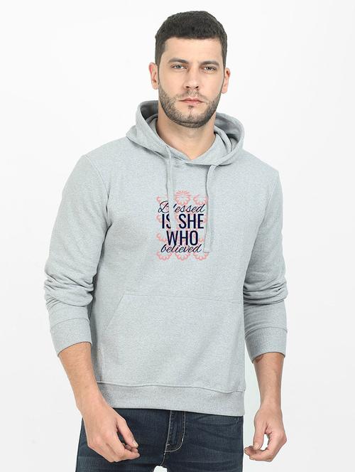 grey printed sweatshirt - 17974145 - Standard Image - 0