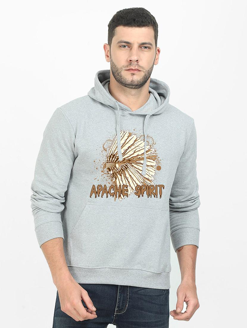 grey printed sweatshirt - 17974161 - Zoom Image - 0