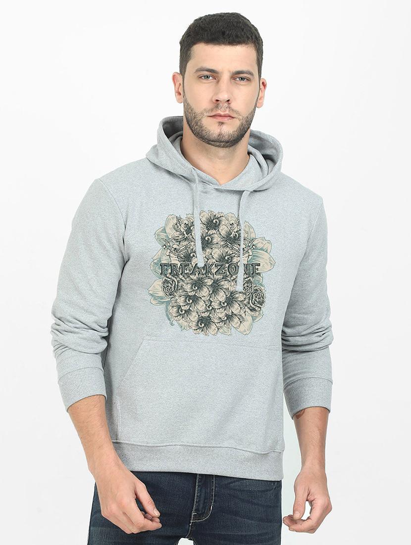 grey printed sweatshirt - 17974168 -  Zoom Image - 0