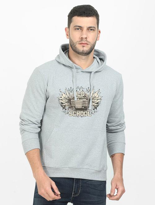 grey printed sweatshirt - 17974178 - Standard Image - 0