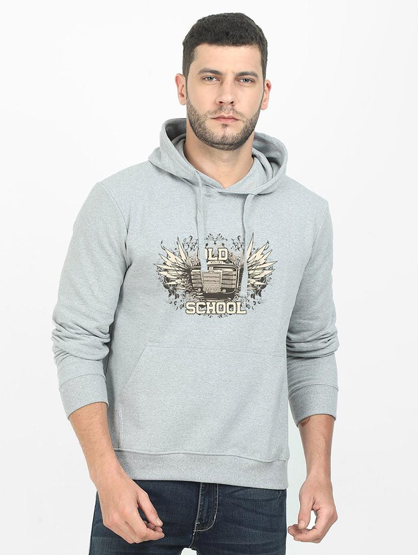 grey printed sweatshirt - 17974178 - Zoom Image - 0