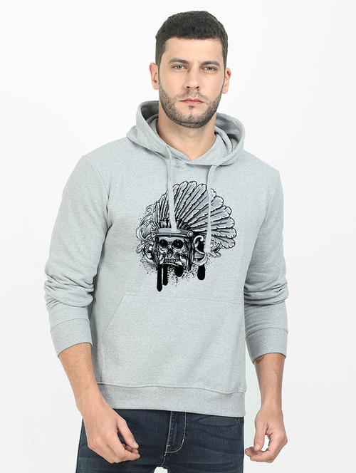 grey printed sweatshirt - 17974182 -  Standard Image - 0