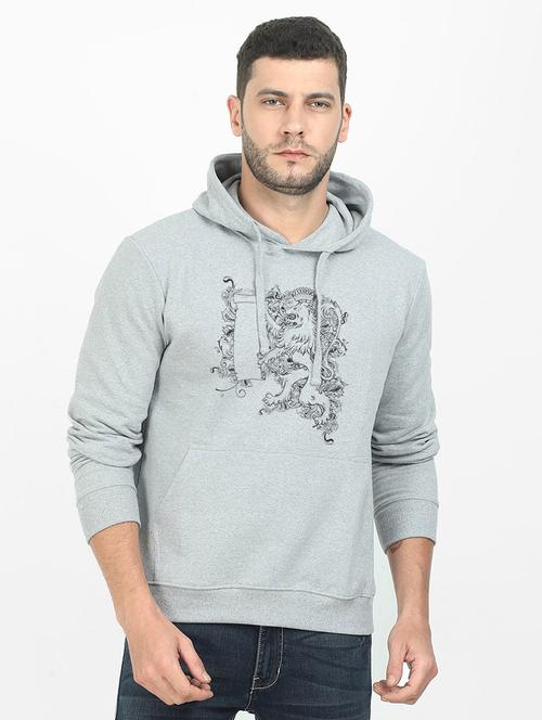 grey printed sweatshirt - 17974194 - Standard Image - 0