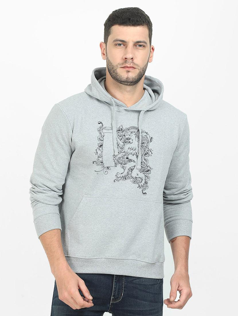 grey printed sweatshirt - 17974194 - Zoom Image - 0