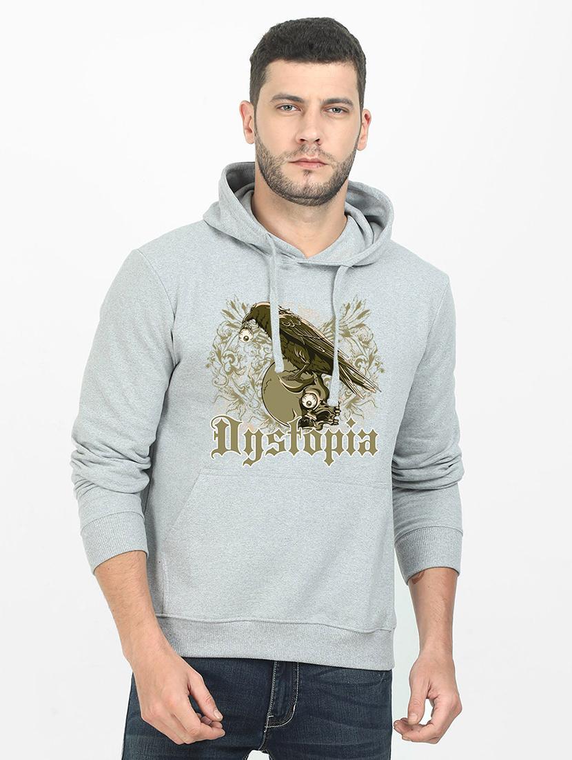 grey printed sweatshirt - 17974198 - Zoom Image - 0