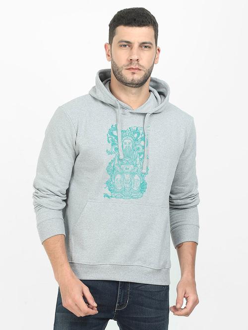 grey printed sweatshirt - 17974247 - Standard Image - 0