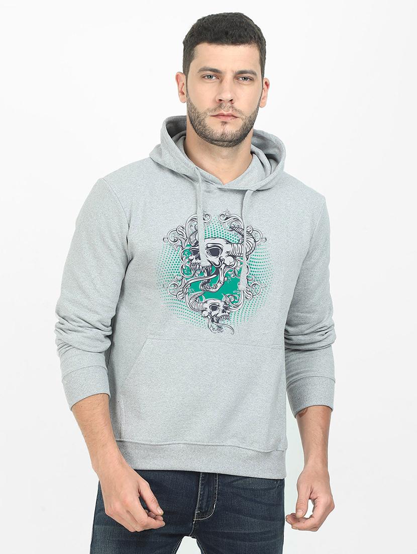 grey printed sweatshirt - 17974283 -  Zoom Image - 0